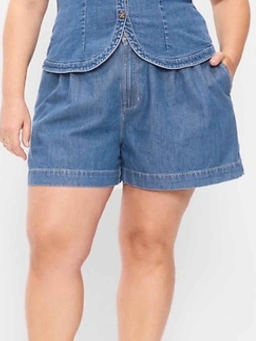 Old Navy Dark Blue Denim Women's Shorts